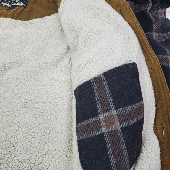 Jachs New York Men's Sherpa Lined Large Wool Blend Shirt Jacket Shacket - Picture 7 of 10